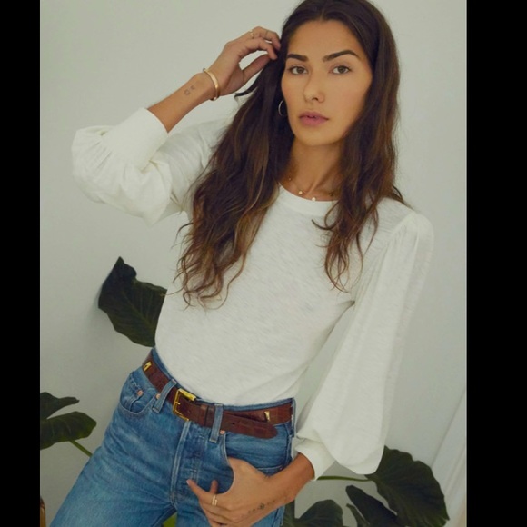 Nation LTD Tops - Nation Ltd. Puff sleeve Loren Tee